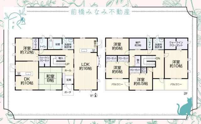 【中古】伊勢崎市連取本町　６SLDK＋DKの間取り