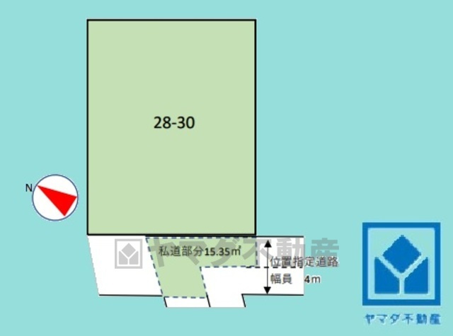 西宮市苦楽園一番町の土地図