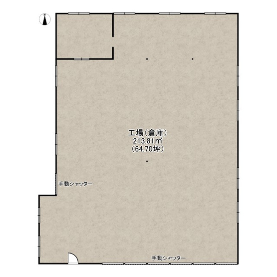 【間取り】 | 太郎坊町貸工場（倉庫） | 工場の間取りになります