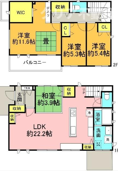 【間取り】 | 高崎市島野町　美築中古住宅