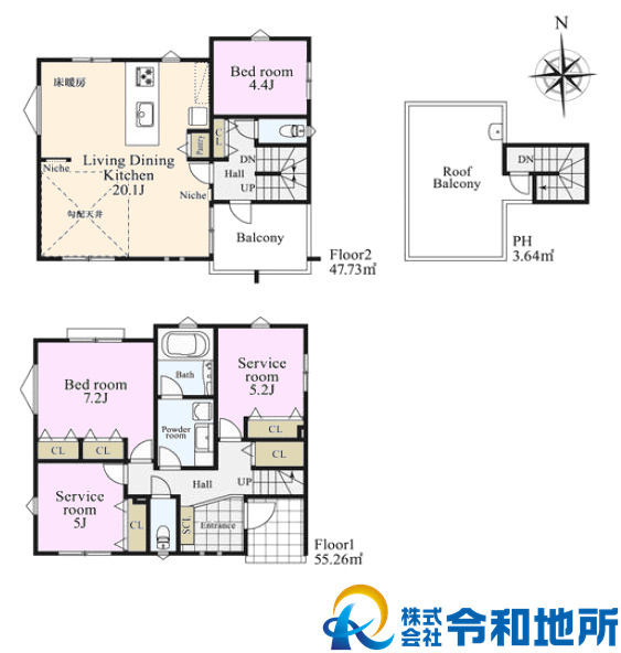 新築戸建　茅ヶ崎市東海岸南3丁目の間取り