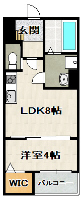 REGIES清荒神Ⅱの間取り