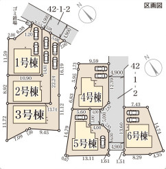 リーブルガーデン神戸市北区道場町2期の区画図
