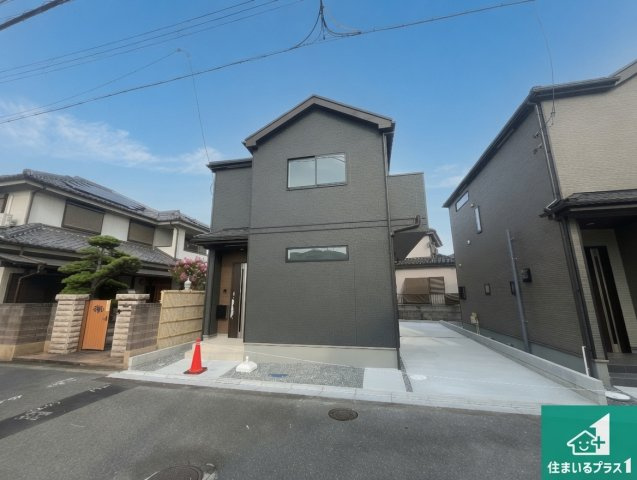 加古川市東神吉町出河原　新築一戸建ての外観|お客様に長く安心して住んでいだだける事にこだわった家づくり！住んでからのアフターサービスにもしっかりと取り組んでいます！
