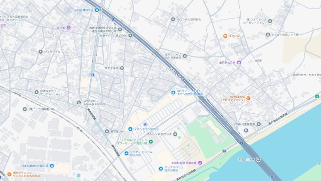 加古川市東神吉町出河原　新築一戸建ての地図