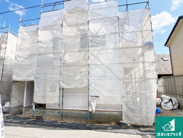 加古川市東神吉町出河原　新築一戸建ての外観|現在の進捗状況です！順調に作業進行中、完成が待ち遠しいです！詳細の間取り等、お気軽にお問い合わせください！