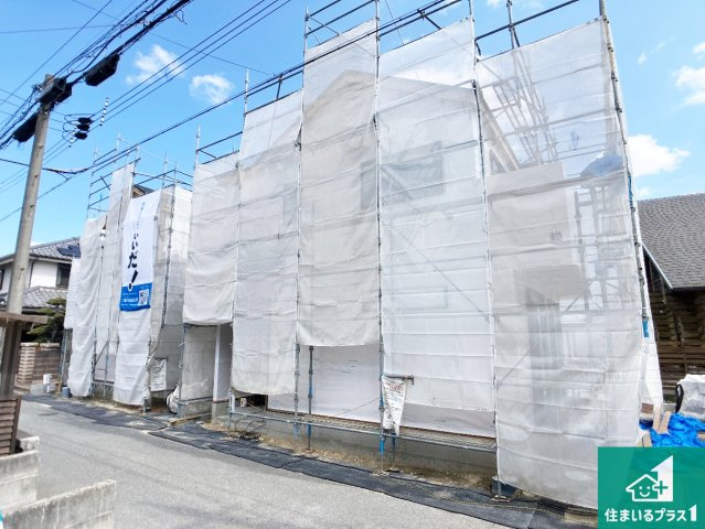 加古川市東神吉町出河原　新築一戸建ての外観|現在の進捗状況です！順調に作業進行中、完成が待ち遠しいです！詳細の間取り等、お気軽にお問い合わせください！