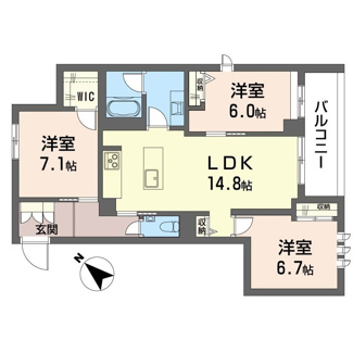 【間取り】 | プルネ　メゾン