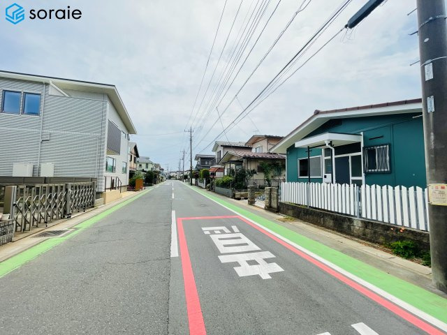 所沢市下富　中古平屋戸建の前面道路含む現地写真|4/13撮影
