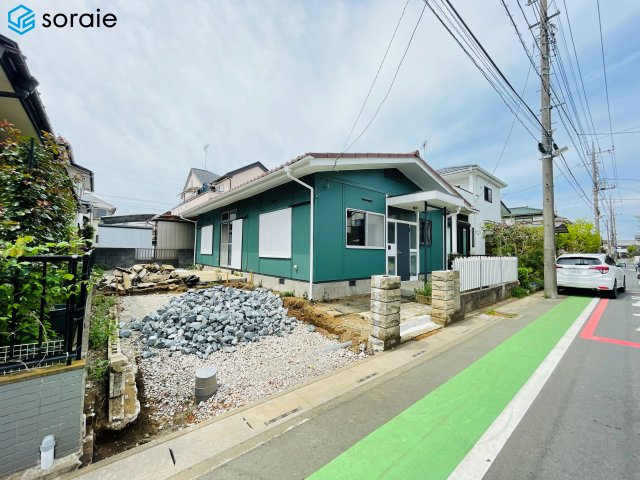 所沢市下富　中古平屋戸建の前面道路含む現地写真|4/13撮影