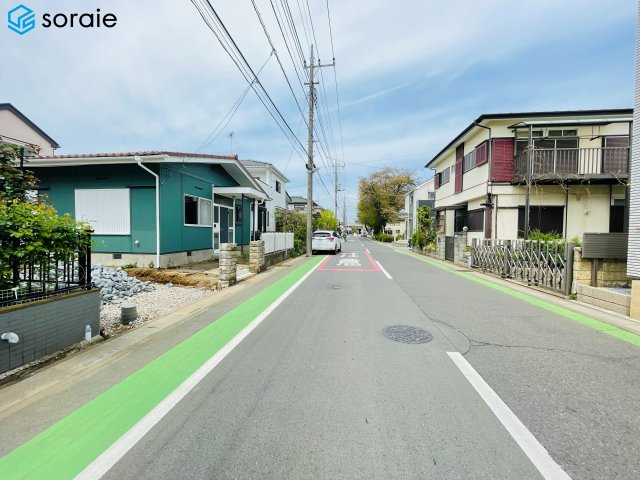 所沢市下富　中古平屋戸建の前面道路含む現地写真|4/13撮影