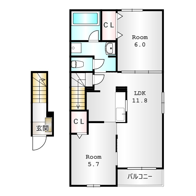 Ｃａｓａ・ひまわりの間取り|当社、チルホームのHPもご覧ください(^^)/物件情報多数♪