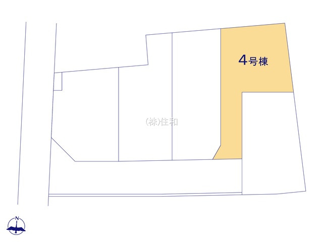 【新築分譲住宅】ふじみ野市仲２丁目の区画図
