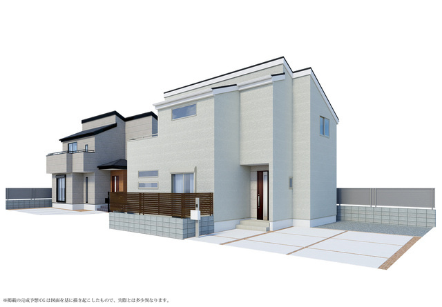 リーブルガーデン神戸市北区道場町2期の外観パース
