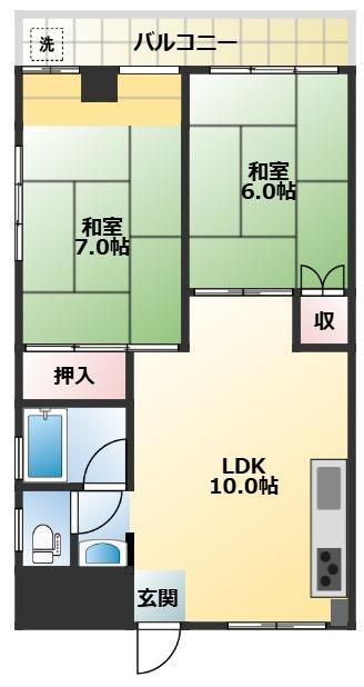 メゾンフタヤの間取り