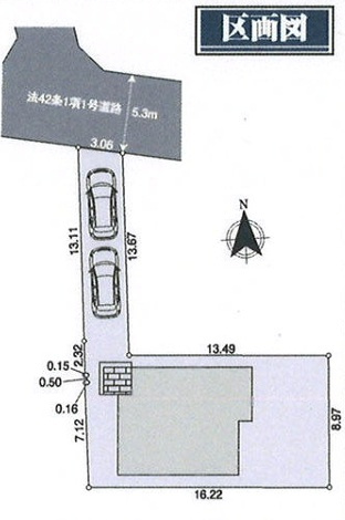 関町北4丁目・新築戸建の区画図