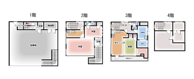 青山一丁目　中古住宅の間取り