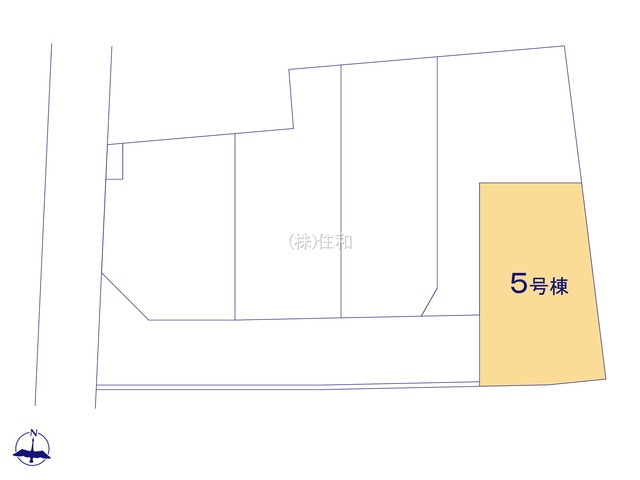 【新築分譲住宅】ふじみ野市仲２丁目の区画図