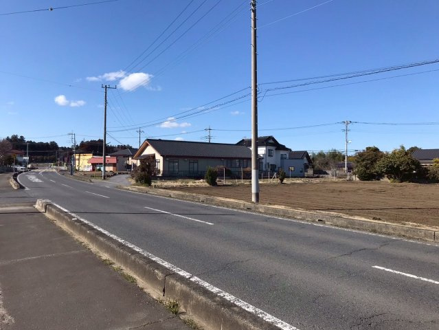 水戸市開江町貸地の外観|南側道路幅員13.0ｍ
