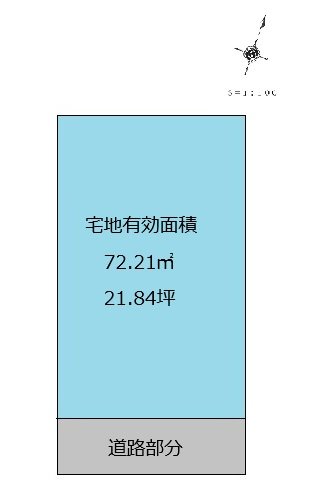 高知市南万々　土地の土地図