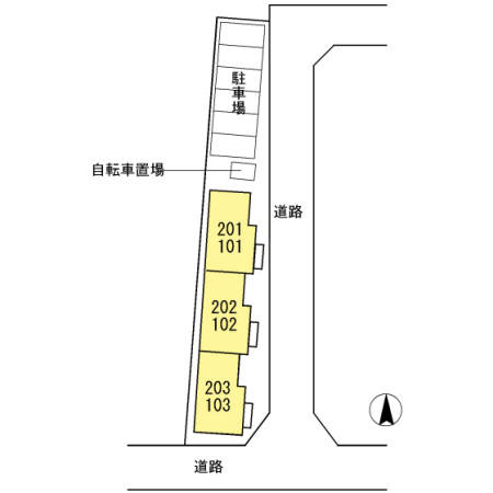 ジャルダン　ヴェールの区画図