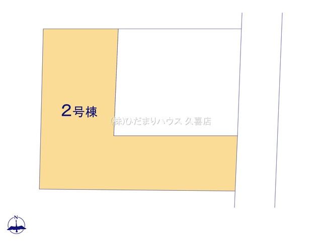 久喜市太田袋　新築一戸建て　02　グラファーレの区画図|全2棟