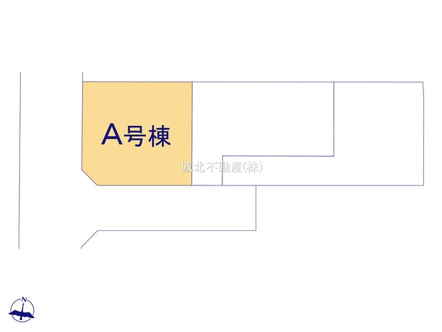 杉並区下井草3丁目 全3棟 A号棟の区画図