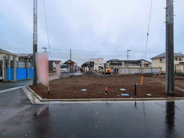 ふじみ野市仲２丁目の売地の前面道路含む現地写真