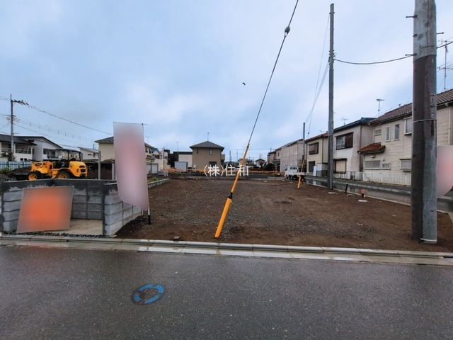 ふじみ野市仲２丁目の売地の前面道路含む現地写真