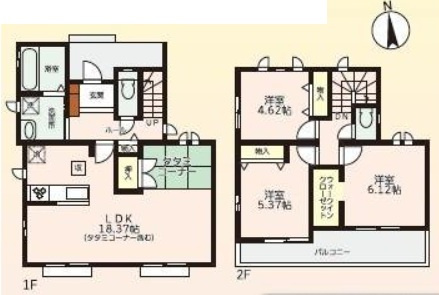 【参考プラン】 | K12107-B号地上賀茂