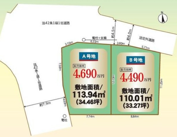【土地図】 | K12107-B号地上賀茂