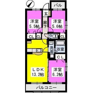 アロース南里の間取り