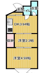 若葉荘の間取り