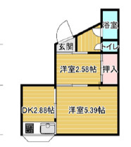 若葉荘の間取り