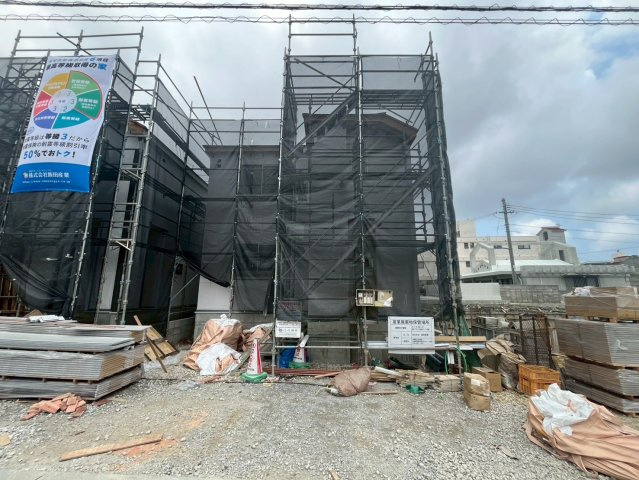 ハートフルタウン宜野湾市嘉数　F号棟の外観|4/11　工事現状