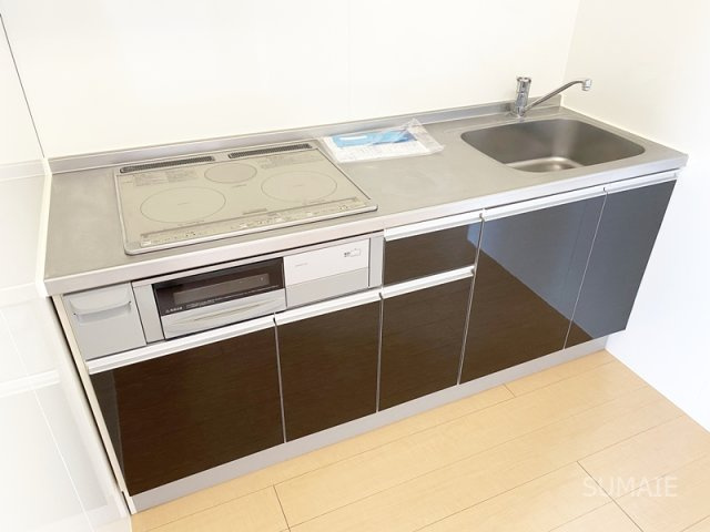 ディアコートのキッチン|グリル付きIHコンロです！