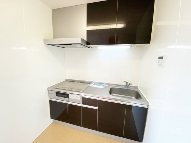 ディアコートのキッチン|収納力もあるシステムキッチン！