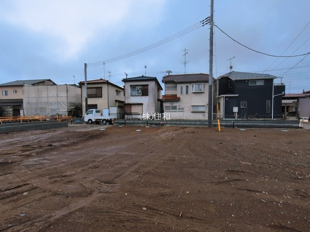 ふじみ野市仲２丁目の売地の前面道路含む現地写真