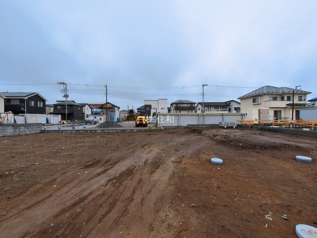 ふじみ野市仲２丁目の売地の前面道路含む現地写真