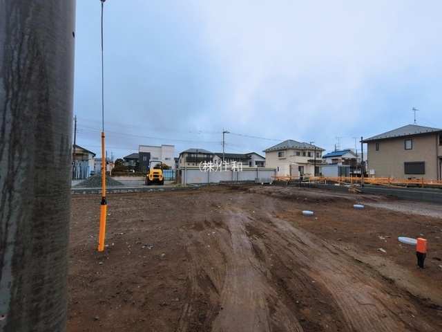 ふじみ野市仲２丁目の売地の前面道路含む現地写真