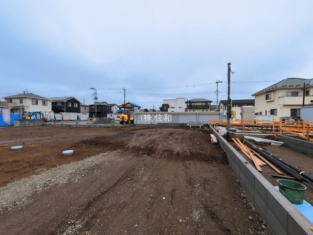 ふじみ野市仲２丁目の売地の前面道路含む現地写真