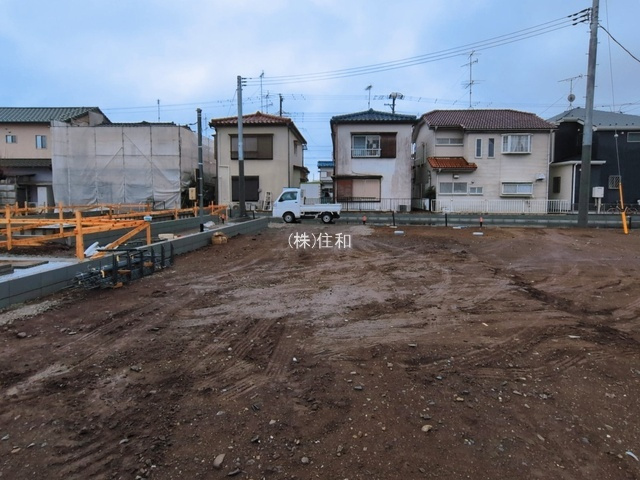 ふじみ野市仲２丁目の売地の前面道路含む現地写真