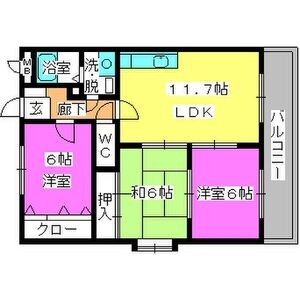 リバーサイド志免の間取り