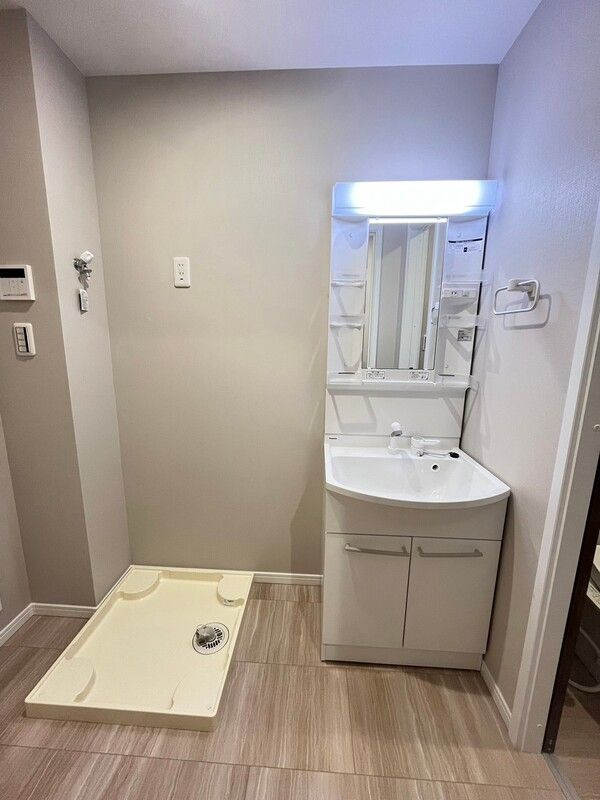 SK新松戸の洗面所