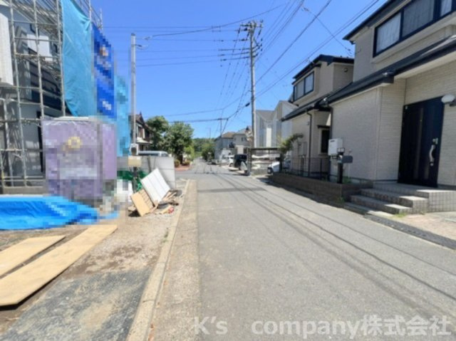 ◎高座郡寒川町岡田8丁目　新築戸建　1号棟◎の前面道路含む現地写真|2026.5.30撮影◇