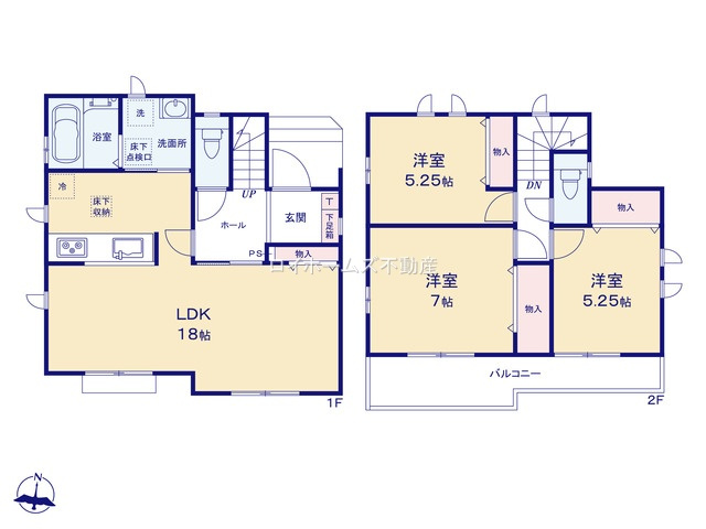 【間取り】 | 豊田市寺部町３丁目56『仲介料無料』新築戸建て | A号棟