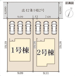 リーブルガーデン赤穂市南野中6期の区画図