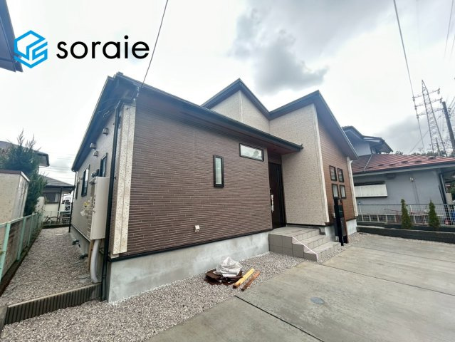 狭山市柏原13期　新築平屋戸建　全1棟の外観|3月26日撮影