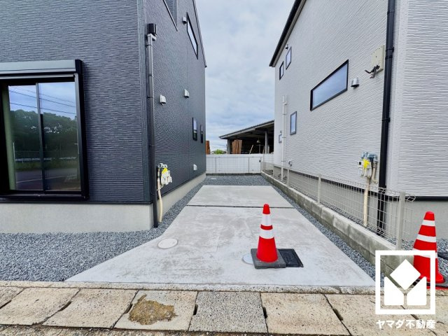 伏見区淀樋爪町　１号地の駐車場