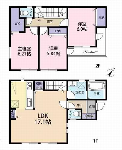 【仲介手数料０円】相模原市南区大野台7丁目　新築一戸建ての間取り|相模原市南区大野台7丁目　新築一戸建て